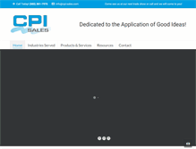 Tablet Screenshot of cpi-sales.com